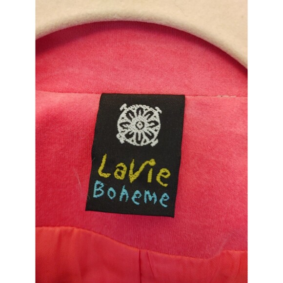 LA VIE BOHEME Fitted Velvet Jacket Small Jeweled Buttons READ/MEASUREMENTS VGC - Picture 4 of 7